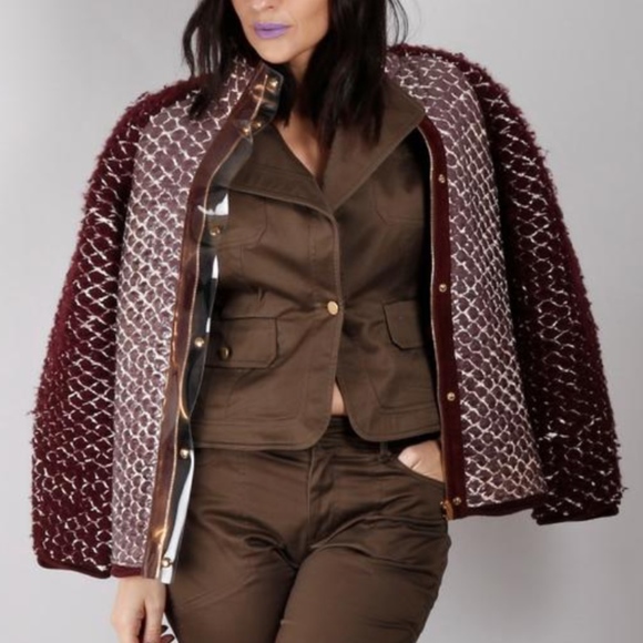 Alexander Wang Runway Jacket Wool Laminated Bomber - Picture 9 of 16